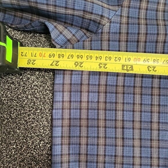 Eddie Bauer Men's Shirt Size XL Tall Blue Plaid Relax Fit Button Down Collar - Picture 9 of 11